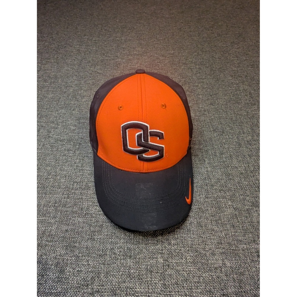 Nike Oregon State Beavers NCAA Legacy91 Dri-FIT‎ Black Orange Strapback Hat OSFA